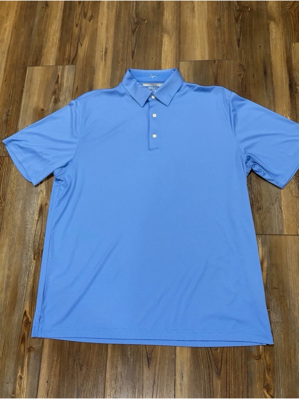 Greg Norman ML75 Play Dry Polo Shirt Short Sleeve Blue Size XL